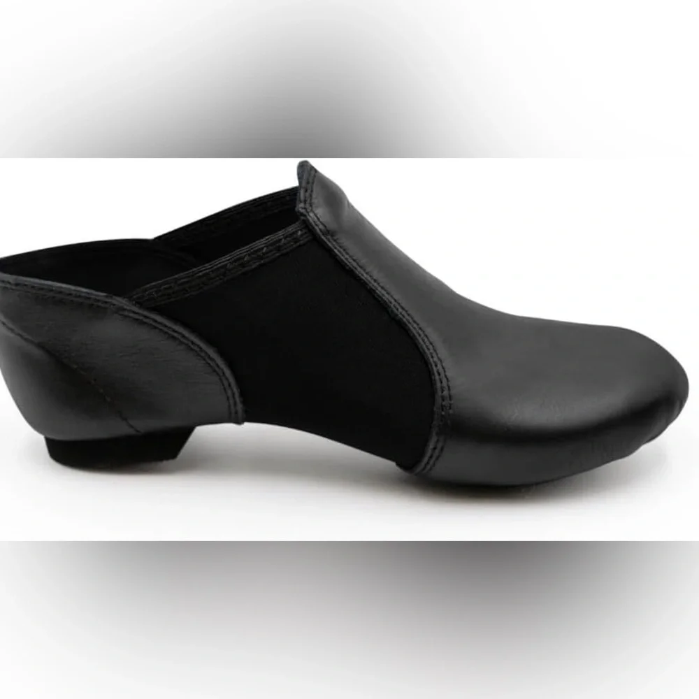 Capezio E Series Jazz Slip On Black Dance Shoes Size 8 New